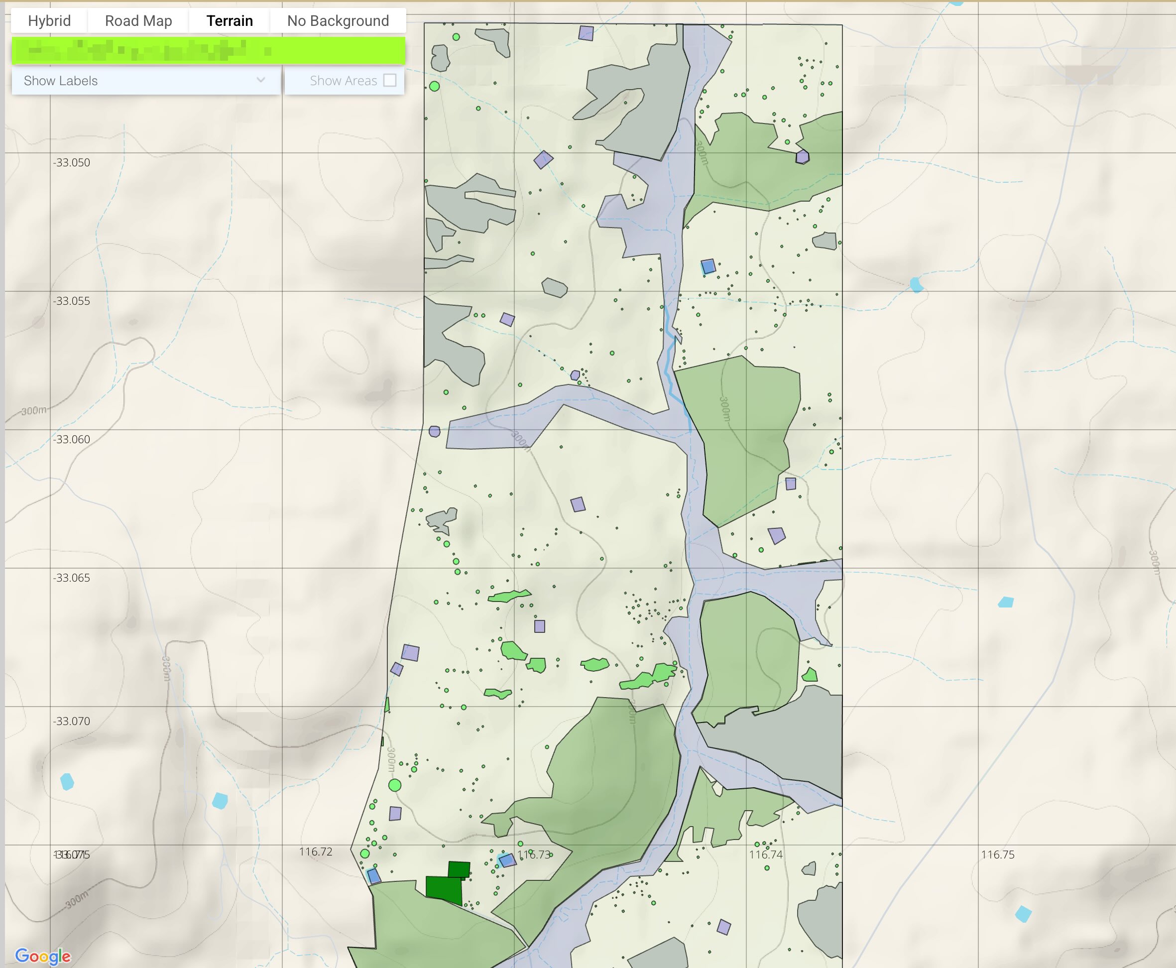 Detailed farm mapping