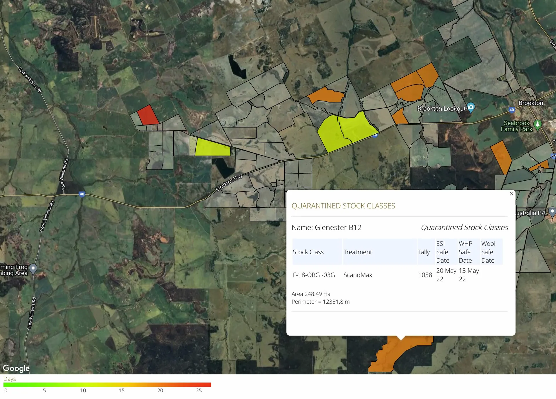 Mobs in fields under quarantine report